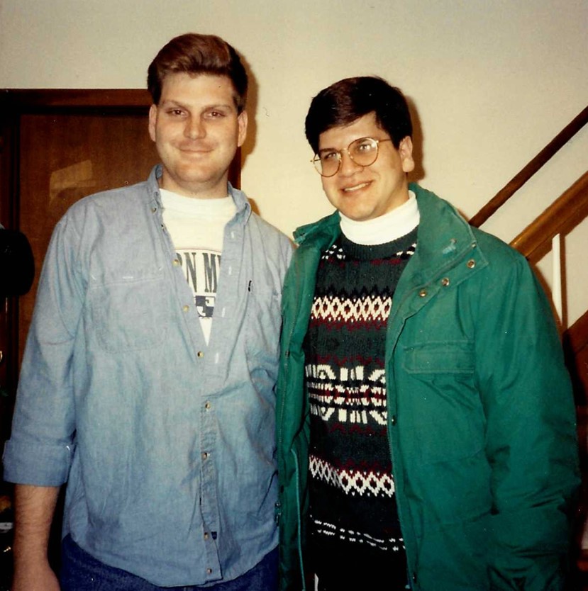 Photo of Andy & Tom circa 1990